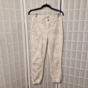 Paige Beige Camouflage Jogger Pants Sz 24
